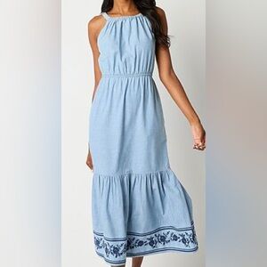 St. John's Bay Light Blue Casual Kids Dress